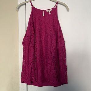 Joie Cualli B Lace Halter Top Size L